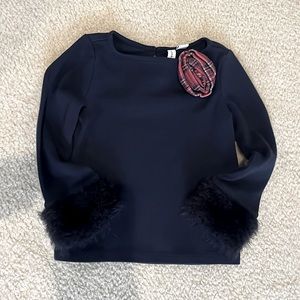 Janie and Jack Navy Top